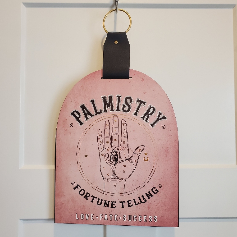 EUC Palmistry Halloween Sign Decoration